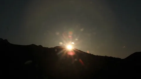 Sunset in the mountains Stock Footage 88450831