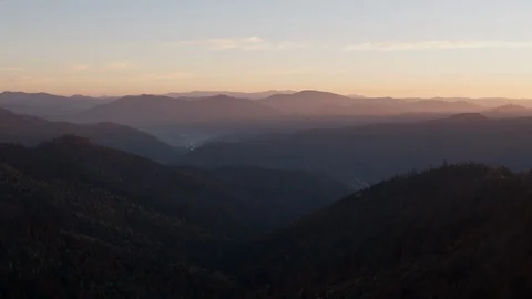 Sunset in the mountains Stock Footage 99311646