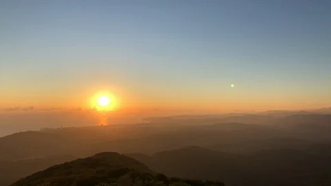 Sunset in the mountains Stock Footage 114311282
