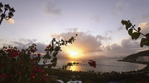 Sunset in the mountains Stock Footage 124151151