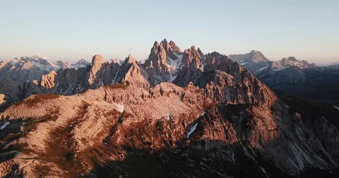 Sunset in mountains Stock Footage 129169614