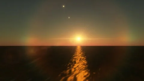 Sunset in the mountains Stock Footage 145939372