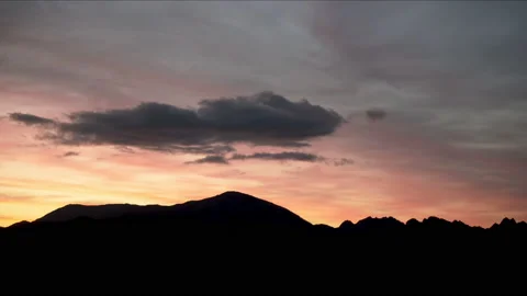 Sunset in the mountains Stock Footage 151774995