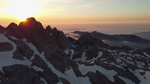 Sunset in the Mountains Video stock 157178633