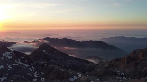 Sunset in the Mountains Video stock 157178675