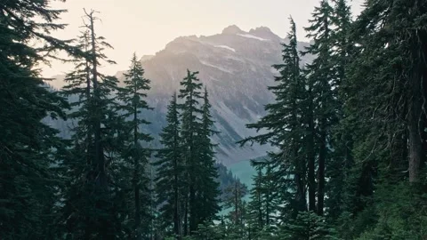 Sunset in the Mountains Stock Footage 259316165