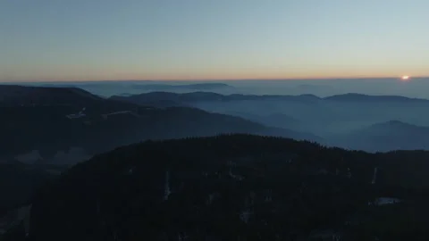 Sunset Mountains Stock Footage 264927076