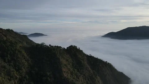 Sunset in the mountains Stock Footage 296937385