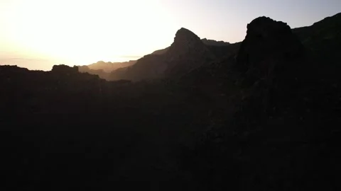 Sunset in the mountains Stock Footage 316516675