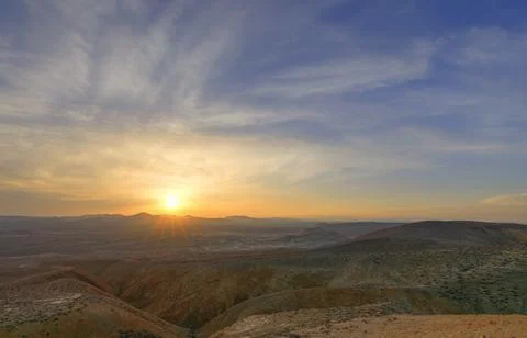 Sunset in the mountains of Gobustan Stock Photos