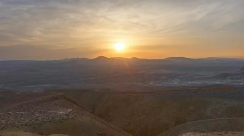 Sunset in the mountains of Gobustan Stock Photos