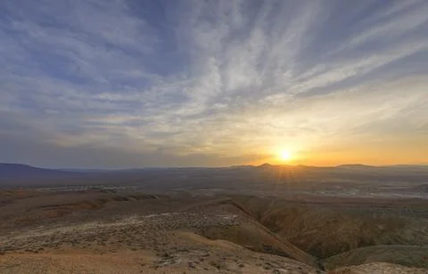 Sunset in the mountains of Gobustan Stock Photos