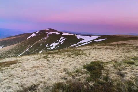 Sunset on the mountains - HDR Abstract Stock Photos