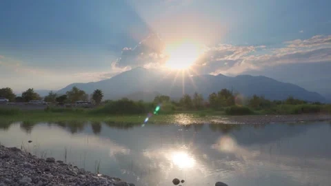 Sunset in the mountains of Kemer, Turkey. Stock Footage 250417128