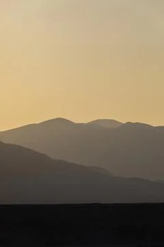 Sunset in the mountains. Nice soft light Stock Photos
