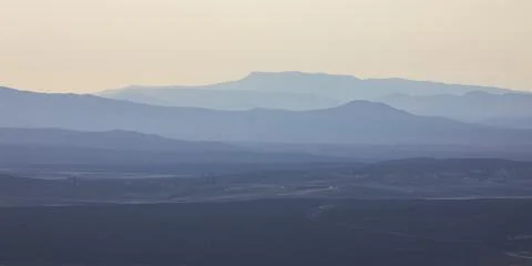 Sunset in the mountains. Nice soft light Stock Photos