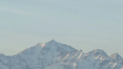 Sunset mountains panorama Stock Footage 87770569