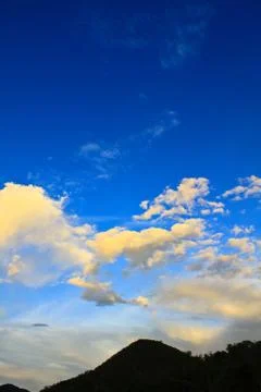 Sunset in the mountains Stock Photos