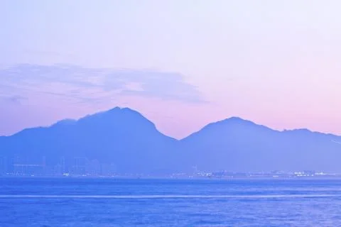 Sunset mountains Stock Photos