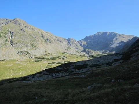 Sunset in the Mountains Stock Photos