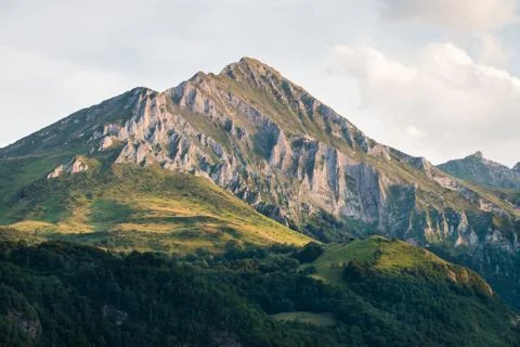 Sunset at the mountains Foto stock