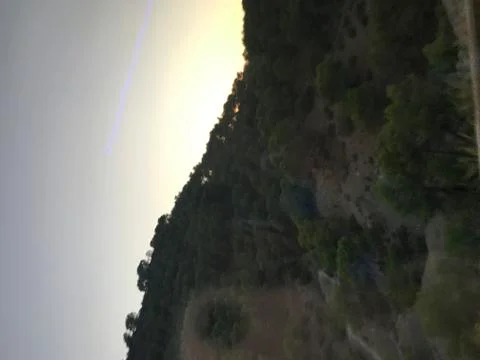 Sunset in the mountains Stock Photos