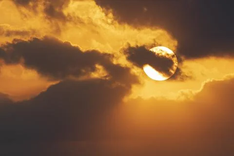 Sunset in the mountains in summer Foto stock