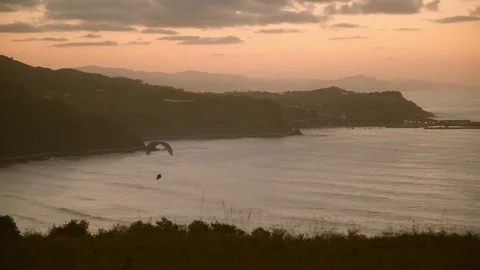 Sunset in mountains in summertime Stock Footage 70805344