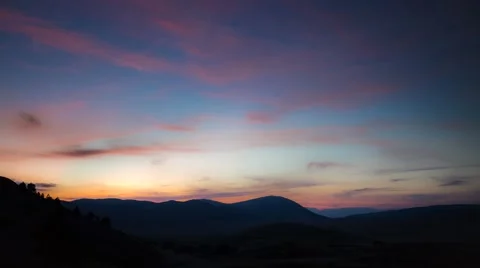 Sunset in the mountains using emotimo, 4K 스톡 동영상 47588797