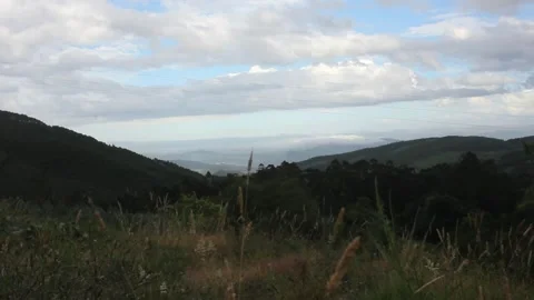 Sunset in the mountains of Valadouro, Spain Video stock 259521552
