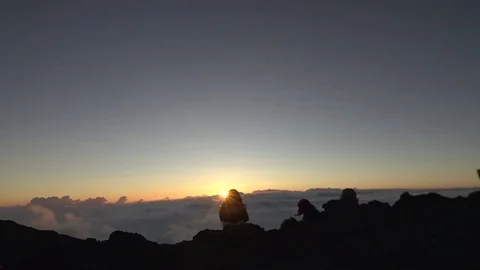 Sunset Mountaintop TIme Lapse Stock Footage 78760138