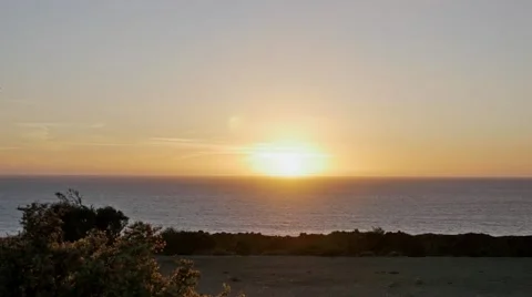 Sunset Move Ocean View 4k Stock Footage 69022661