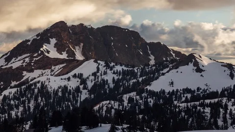 Sunset on Mt Diller Video stock 111483756