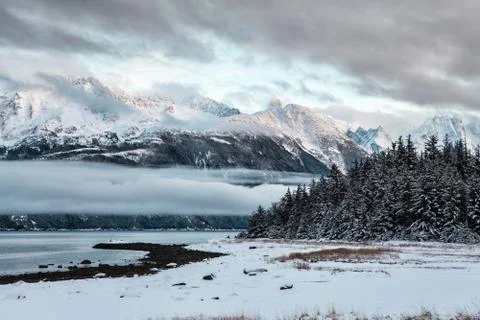 Sunset at mud bay Stock Photos
