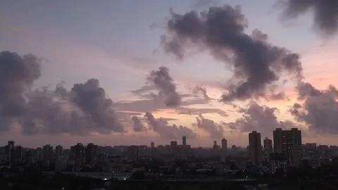 Sunset in mumbai Stock Footage 134316659