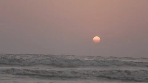 Sunset in Mumbai Stock Footage 134819757