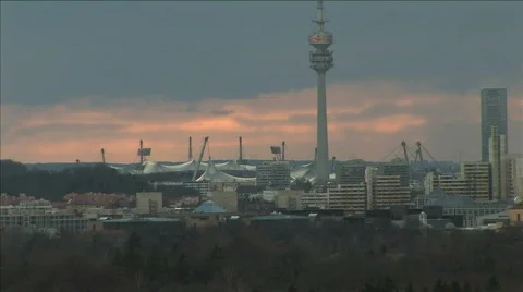 Sunset munich 4 Stock Footage 277834