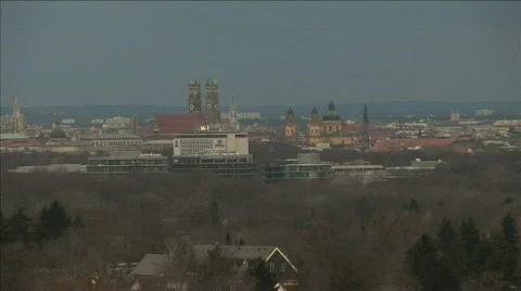 Sunset munich city view Stock Footage 277865