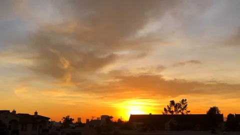 Sunset From My Balcony Stock Footage 97968228
