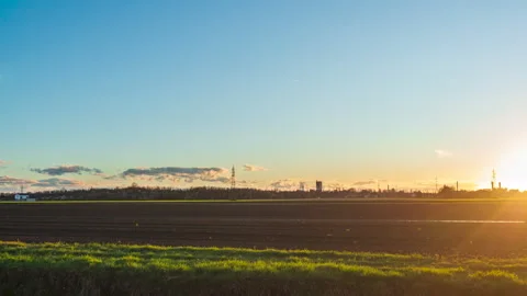 Sunset from my city Stock Footage 268733372