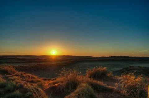 Sunset in the Namib desert Stock Photos