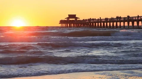 Sunset in Naples, Florida Vidéo 73914204