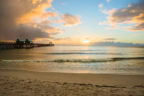Sunset in Naples Stock Photos