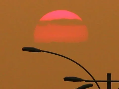 The sunset (nature and city) Stock-Footage 10836030