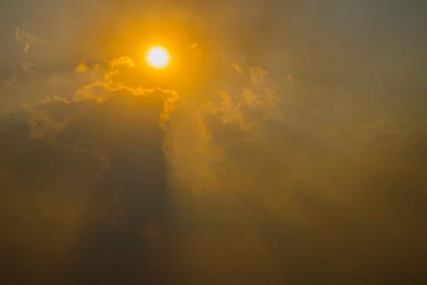 Sunset nature background Stock Photos