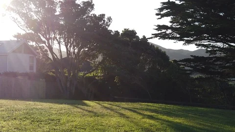 Sunset Nature Background ; Slow motion Stock Footage 125218728