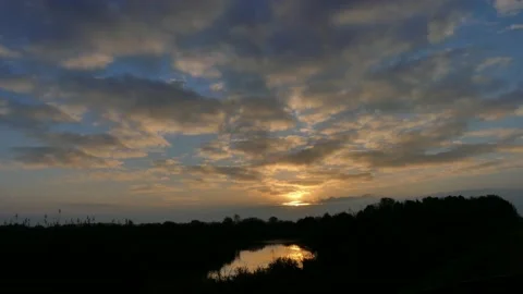 Sunset in nature Stock Footage 231550656