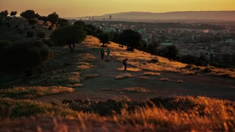 Sunset in nature Stock Footage 246496141