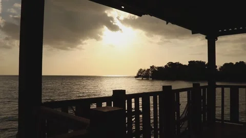 Sunset near the ocean Stock Footage 340960091