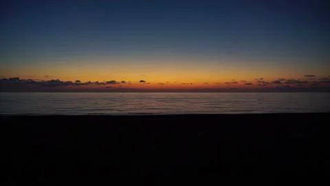 Sunset near the sea Stock Footage 253418657